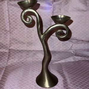Metal candle holder